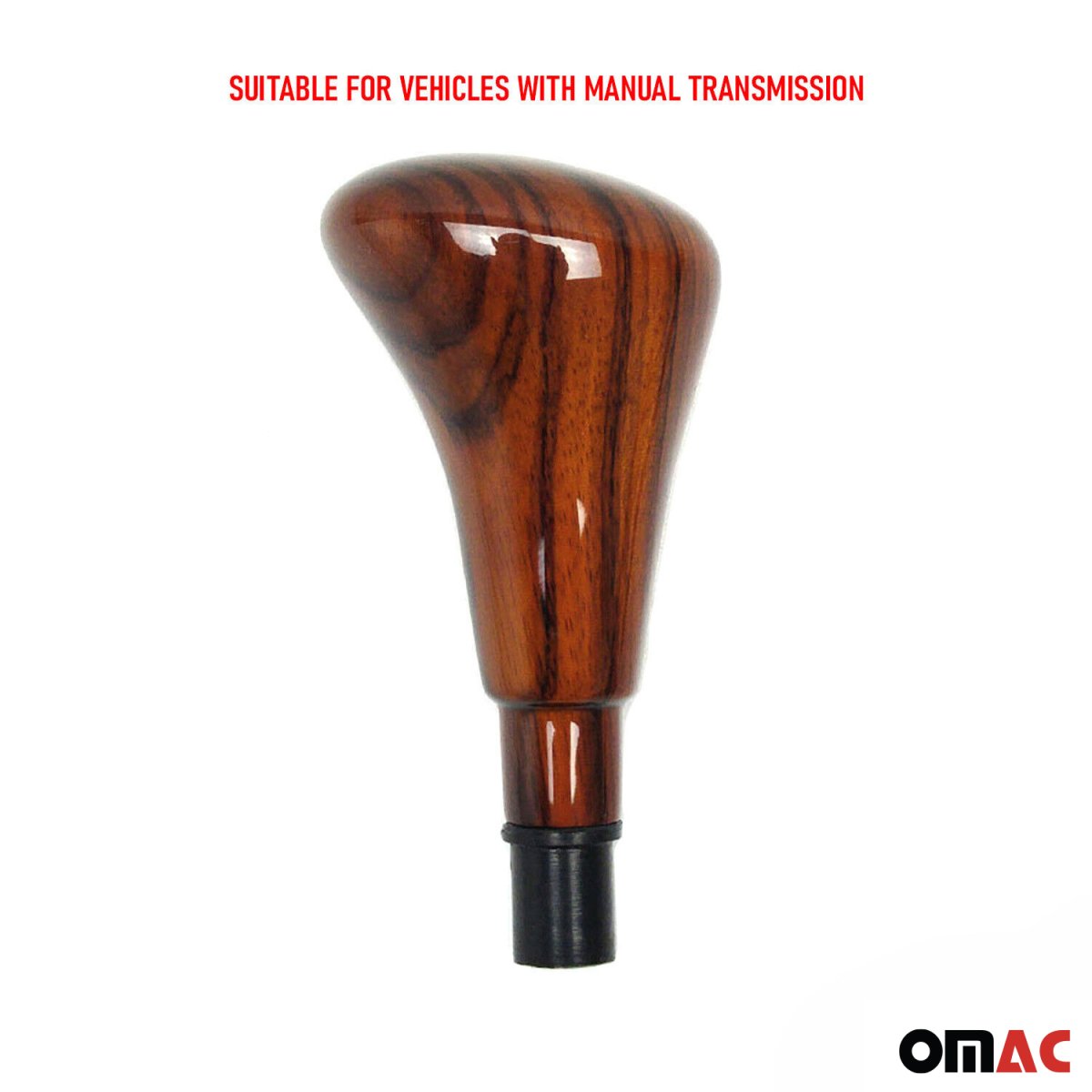 Mercedes E Class Gear Shift Knob - Omac - Zebrano-Mechanic - '84-'95